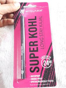 MyGlamm Super Kohl Long Stay Kajal - Black | Matte