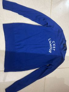 Royal Blue "C'est L'amour" Sweater
