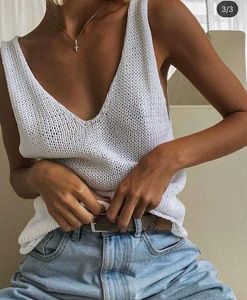 Chic Knit V-Neck Tank Top