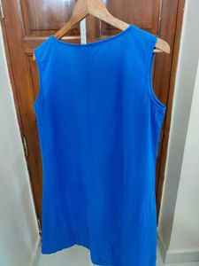 Sleeveless Up Down Blue XXL Dress