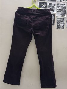 Women's Burgundy Corduroy Pants