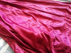 Elegant Maroon &amp; Gold Gown