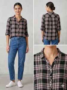 DNMX Classic Plaid Button-Up Shirt