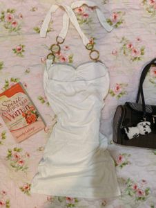 Y2k halter neck dress