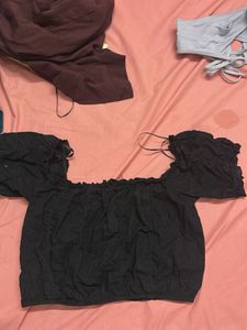 Chic Black Off-Shoulder Top