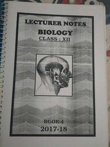lecture notebook of biology class 12th