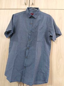 Driftwood Men's Blue Short Sleeve Button-Up Shirt