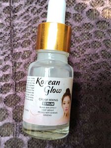 Korean glow cream mixing serum