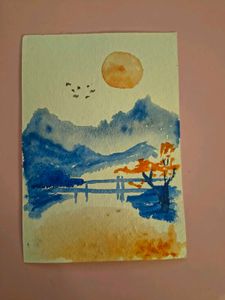 handmade watercolor painting