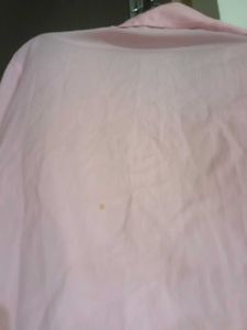Pink Collared Button-Up Shirt