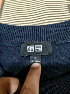 korean japanese vintage Navy Blue Long Sleeve