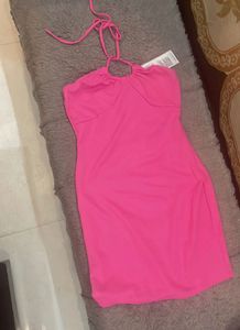 Pink Bodycon Mini Dress