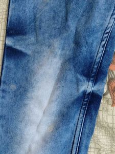 Blue Washed Denim Jeans