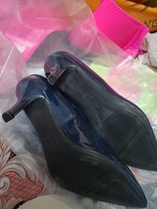 Comfort Plus Navy Patent Heels