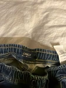 Blue Denim Jogger Pants