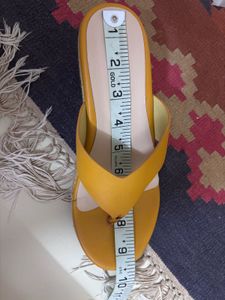 Stylish Yellow Flat Sandals