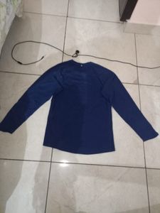 Men's Navy Nike Long Sleeve Shirt