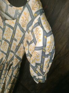 Vintage Style Patterned Dress