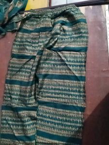 Elegant Green Printed Kurta pajama set Nayra cut