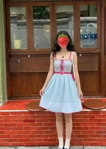 Cotton Candy Gingham Coquette Dress🍅
