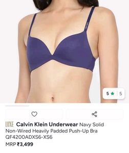 calvin Klein Navy Blue Comfortable Everyday Bra
