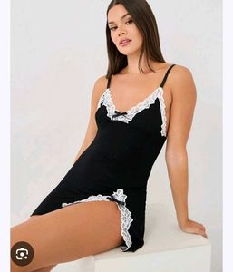 Satin &amp; Lace Chemise