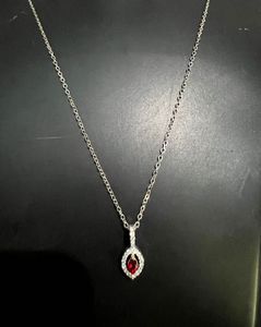 Elegant Red Stone Pendant Necklace