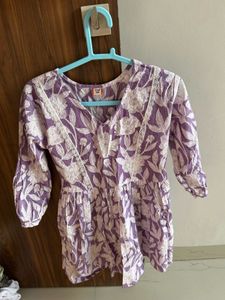 Short Kurti Lavender