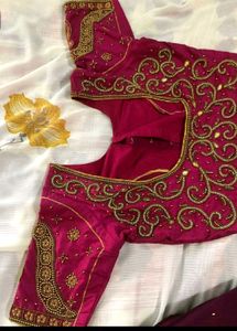 Pink Bridal Heavy Blouse