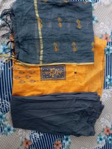 yellowish Orange Kurta