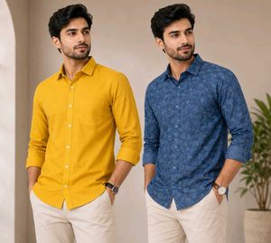 Men's Long Sleeve Casual Shirts (Set of 2)