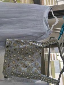 Embellished Blouse with Mirror Work