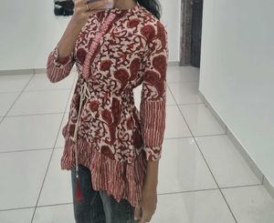 Printed Tunic Top