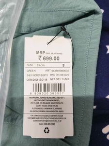 Shein Green Button-Down Shirt