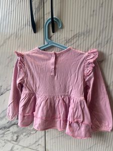 Cute Pink Embroidered Top