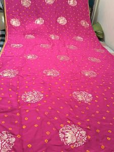 Vibrant pink Saree💗 badhni