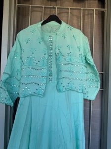 Beautiful Teal Ethnic Gown