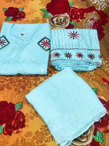 Beautiful Sky Blue Kurta Set