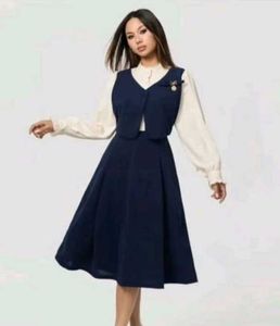 Ruffle shirt dress