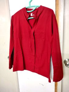 Formal Shirt Cum Top Maroon