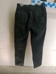 High Waisted Black Denim Jeans