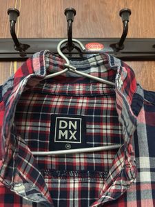 Red &amp; Blue Plaid Tunic Top