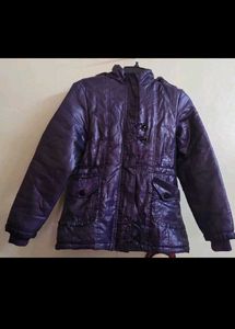 Cozy Purple Plaid Winter Jacket