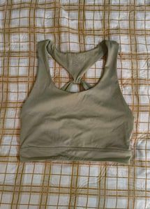 Olive Green Sports Bra