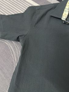Men's Short Sleeve Textured Shirt