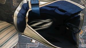 Chic Quilted Silver Handbag