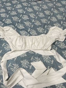 White Crop Top