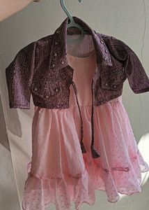 Baby Girls Dress with Jacket , floral  and