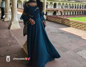 gown with duppata set 💚