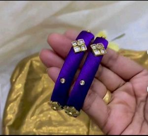 Elegant  Silk Thread Bangles any one pair